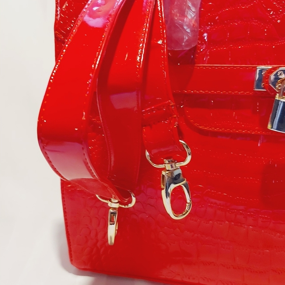 BIRKIN STYLE SATCHEL BAG NWT! - Picture 10 of 11